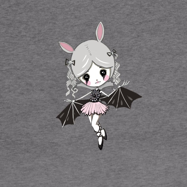 Cute vampire bat girl by mapetitepoupee